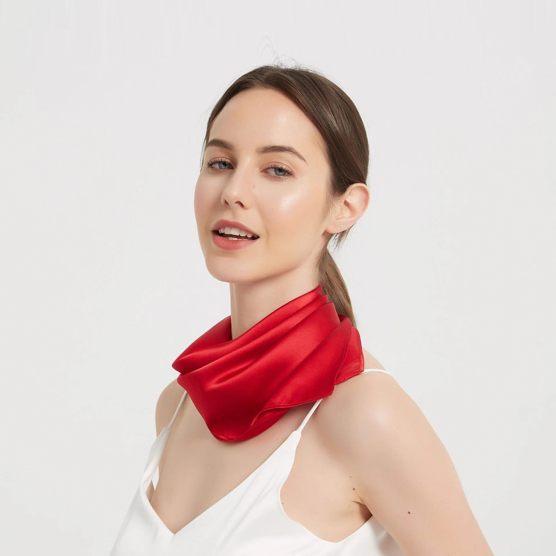 100% Mulberry Silk Square Scarf 53*53cm/21 - Image 38