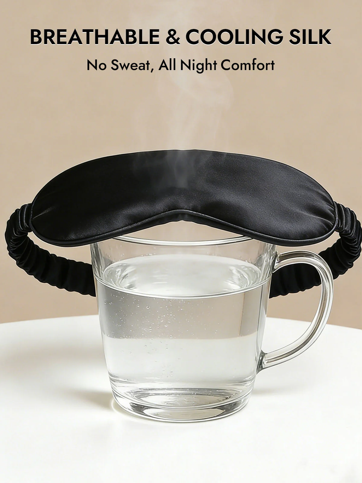 100% Mulberry Silk Sleep Eye Mask with Elastic Band - Image 11