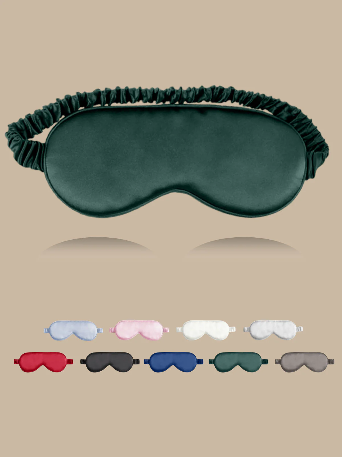 100% Mulberry Silk Sleep Eye Mask with Elastic Band - Image 15