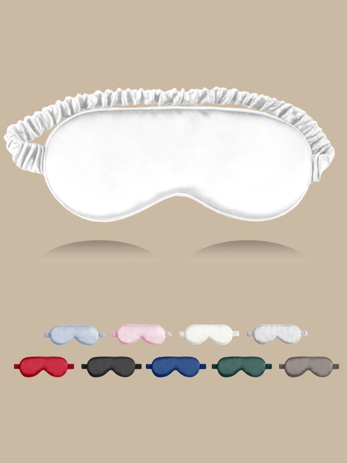 100% Mulberry Silk Sleep Eye Mask with Elastic Band - Image 22