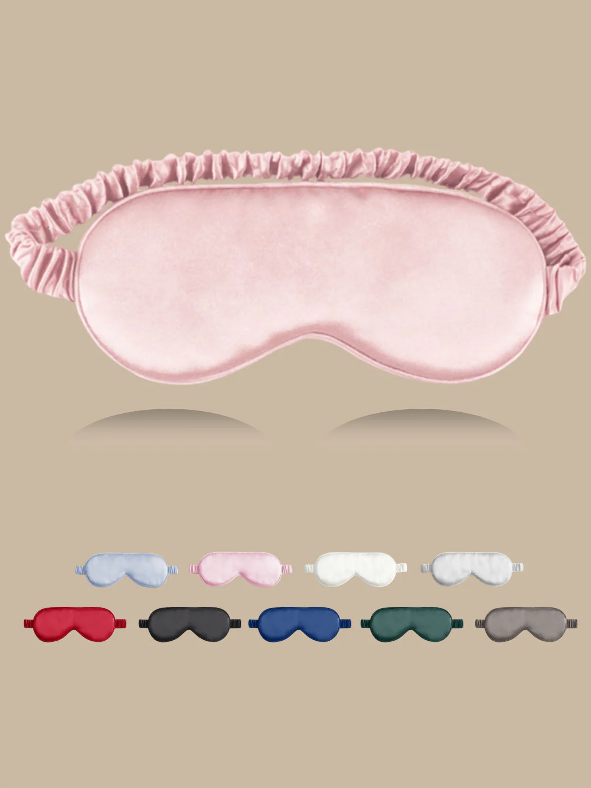 100% Mulberry Silk Sleep Eye Mask with Elastic Band - Image 29