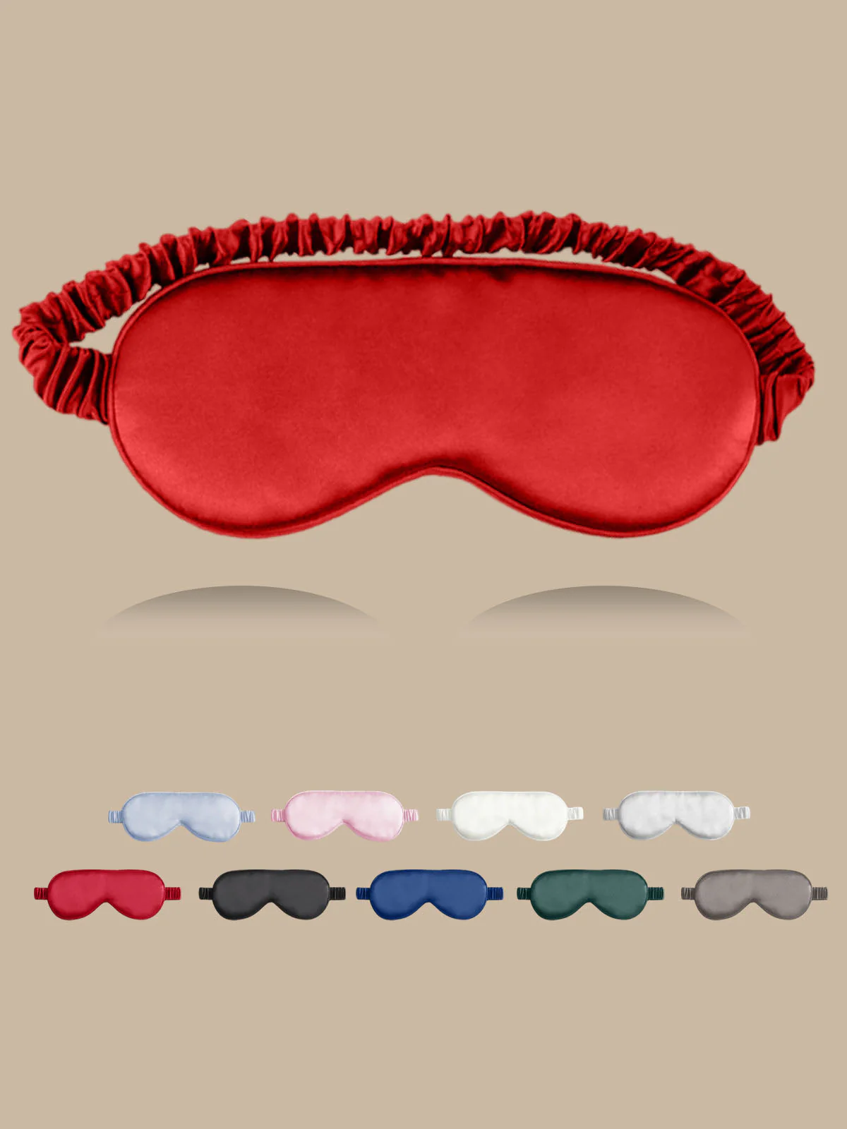 100% Mulberry Silk Sleep Eye Mask with Elastic Band - Image 43