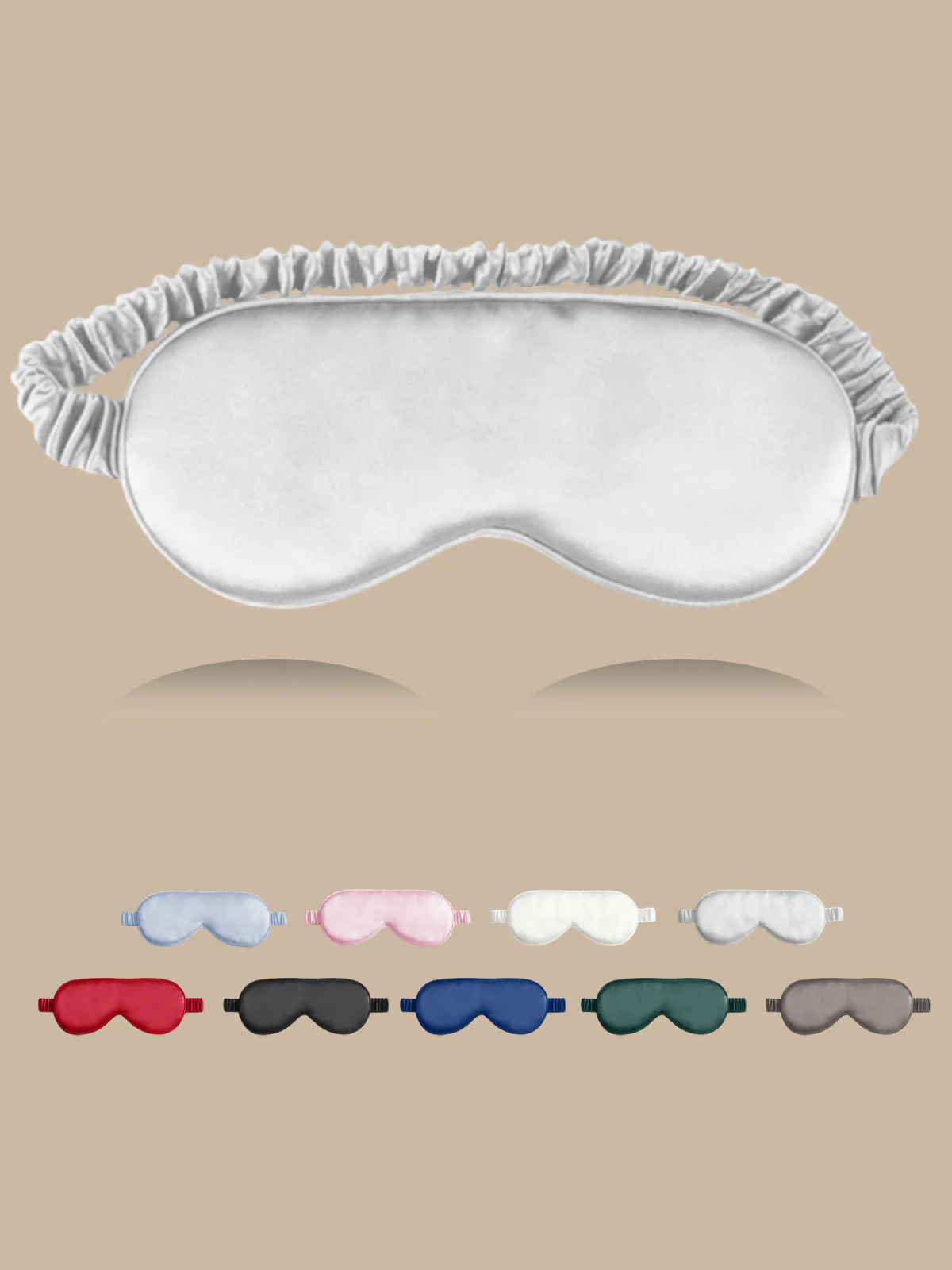 100% Mulberry Silk Sleep Eye Mask with Elastic Band - Image 57