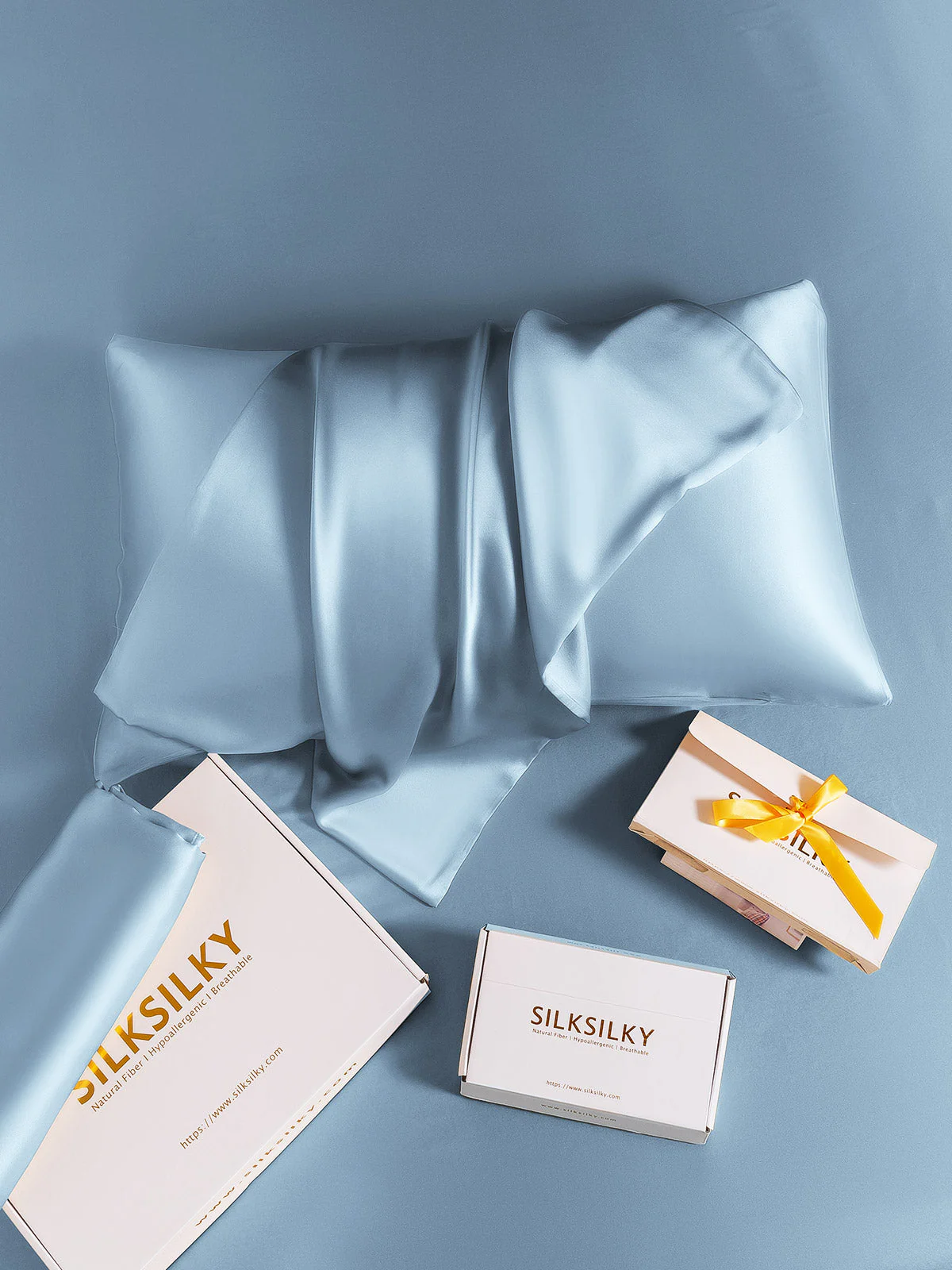 19Momme 100% Mulberry Silk Pillowcase - Hidden Zipper - Image 98