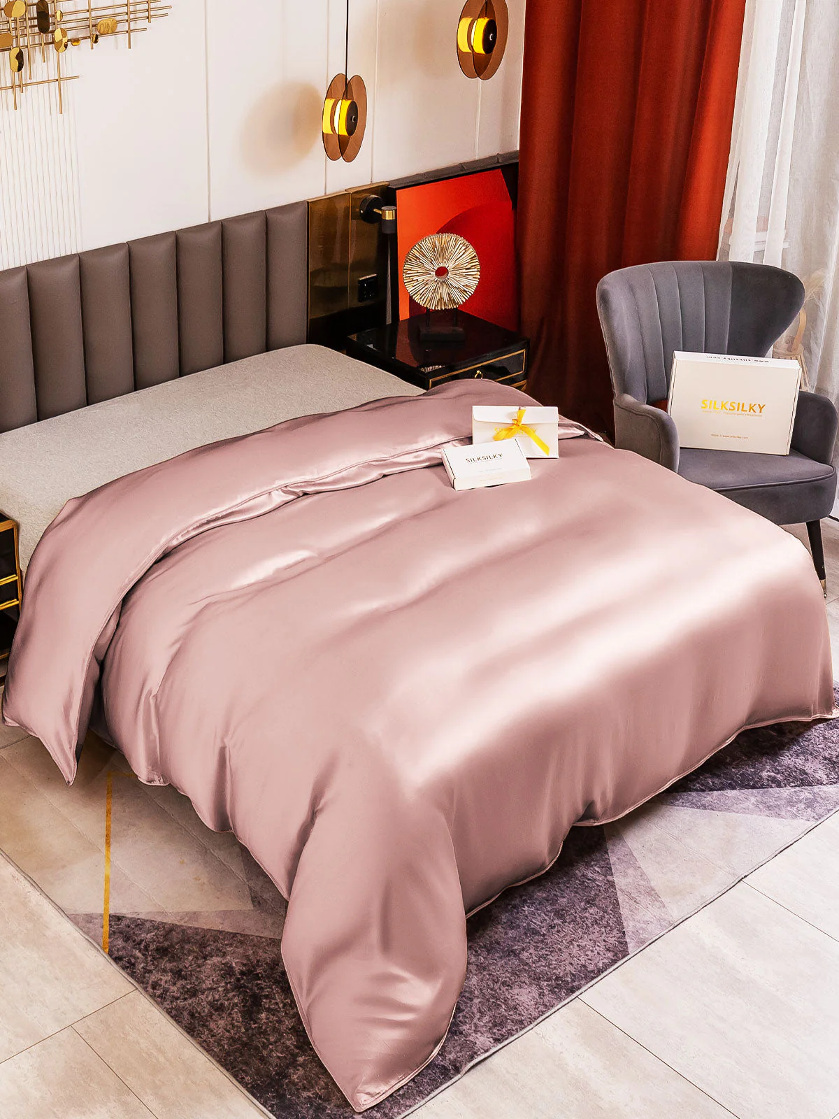 19Momme Mulberry Silk Seamless Duvet Cover - Image 48
