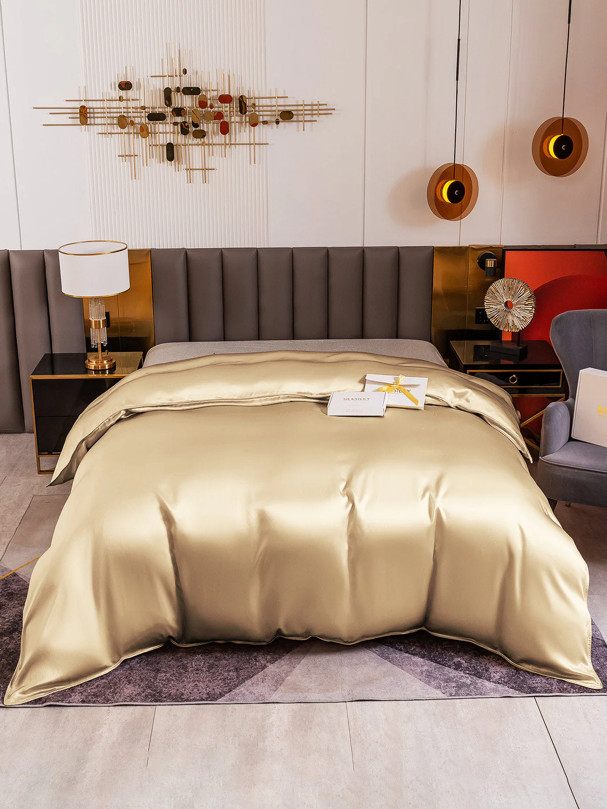 19Momme Mulberry Silk Seamless Duvet Cover - Image 55