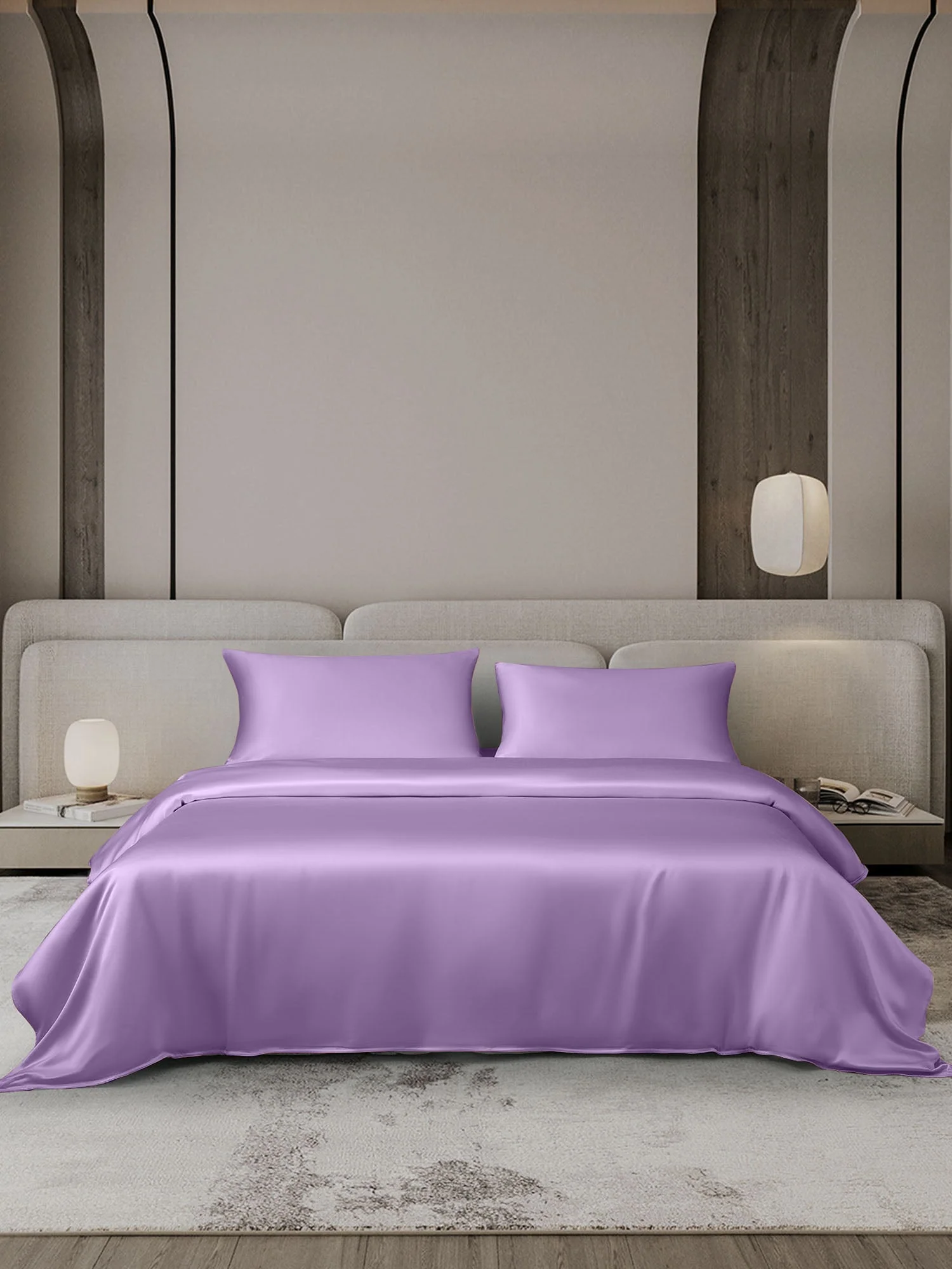 19Momme 3Pcs Silk Set Duvet Cover+2x Pillowcases - Image 41