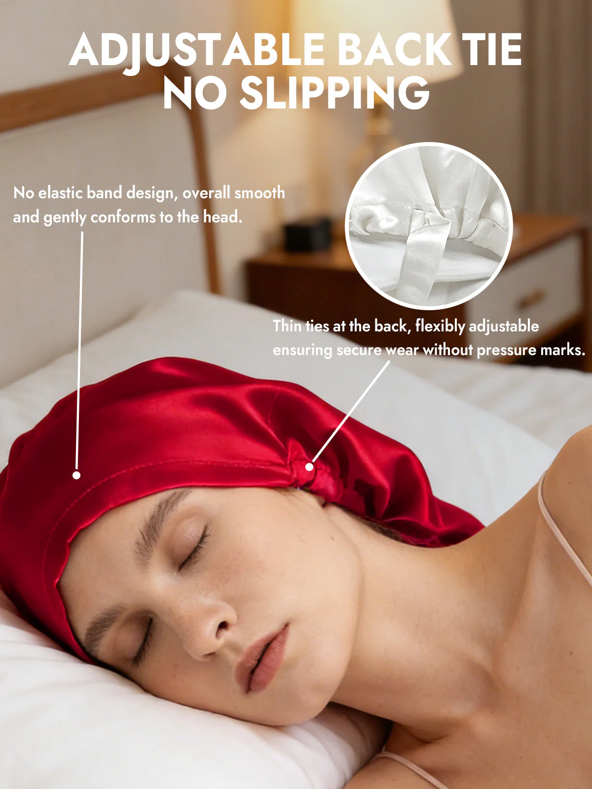 100% Mulberry Silk Elegant Bonnet for Long Hair - Image 45