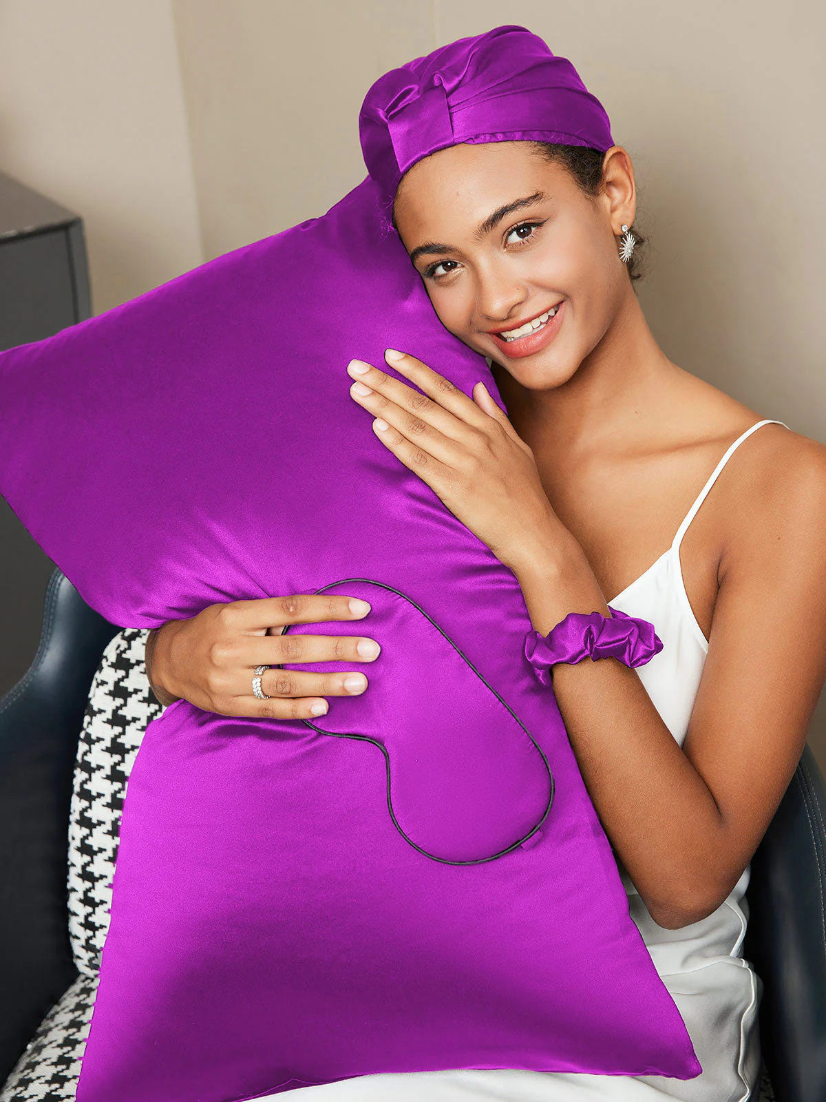 19Momme Silk Skin-Friendly Beauty Sleep 4Pcs Set (Hidden Zipper Pillowcase) - Image 46