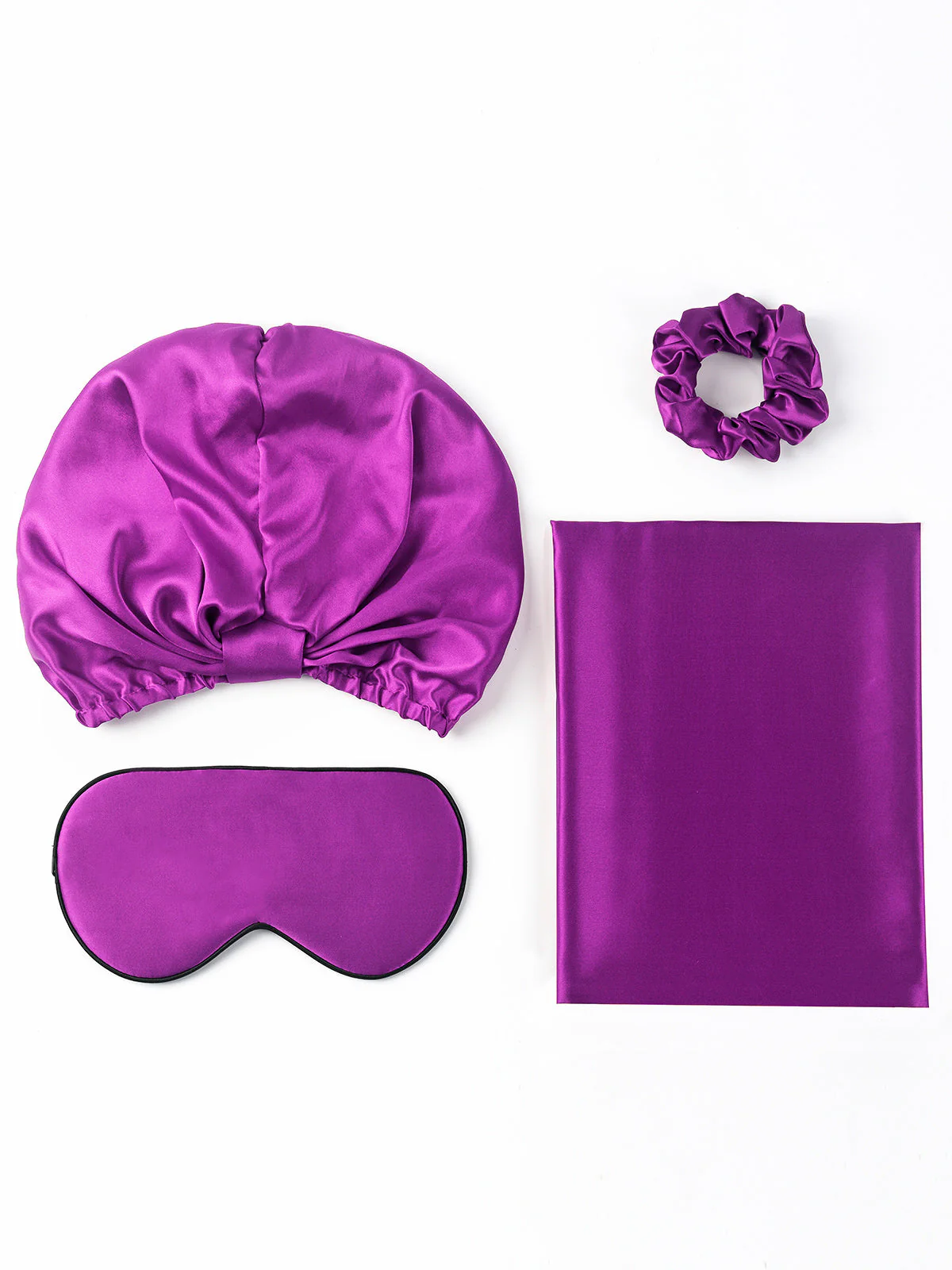19Momme Silk Skin-Friendly Beauty Sleep 4Pcs Set (Hidden Zipper Pillowcase) - Image 48