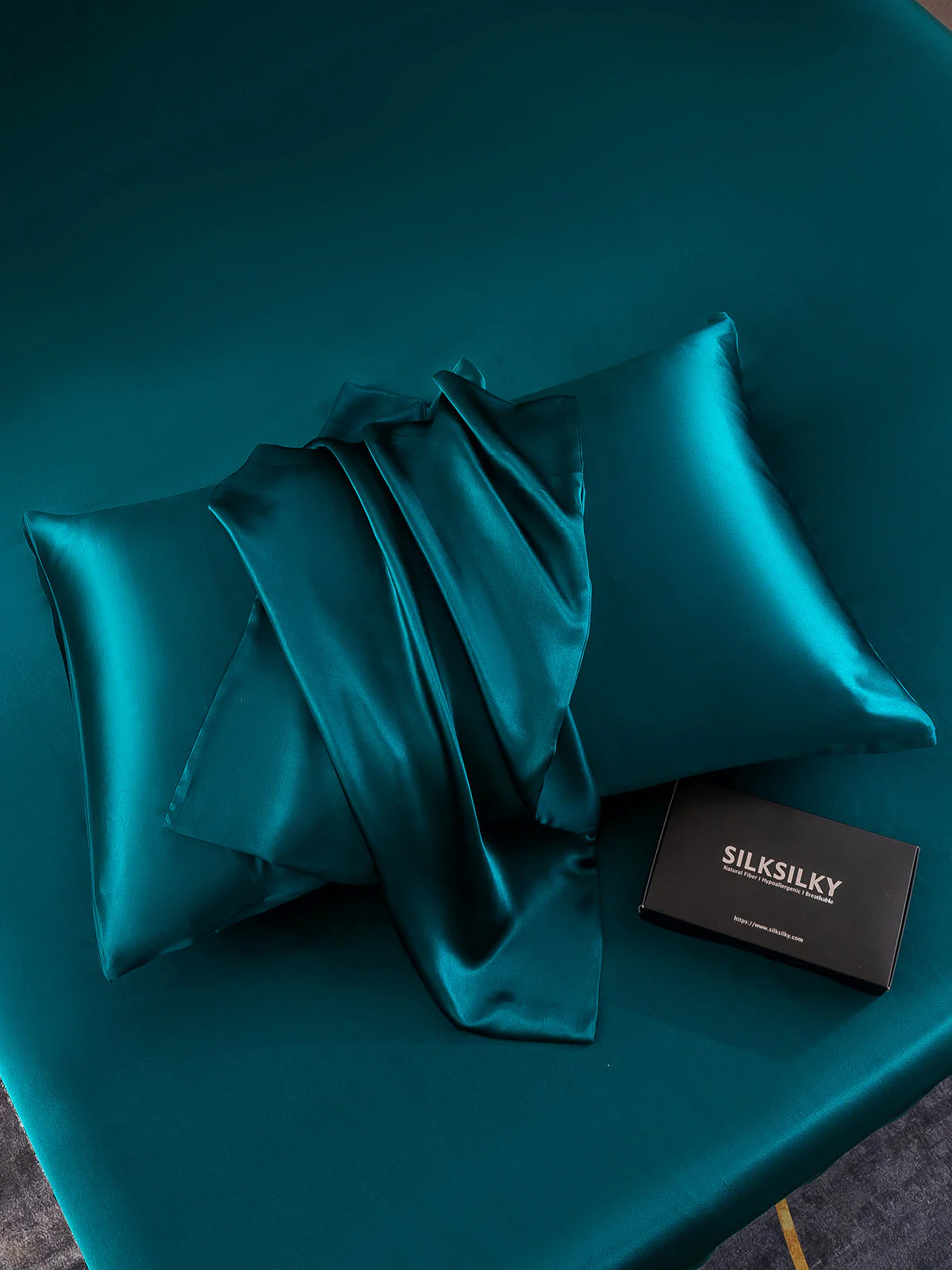 19Momme 100% Mulberry Silk Pillowcase - Hidden Zipper - Image 69