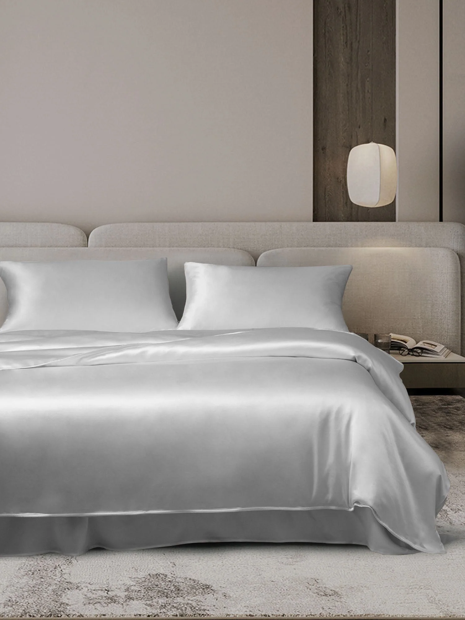 22Momme 4Pcs Silk Set Duvet Cover+Flat Sheet+2x Pillowcases - Image 33