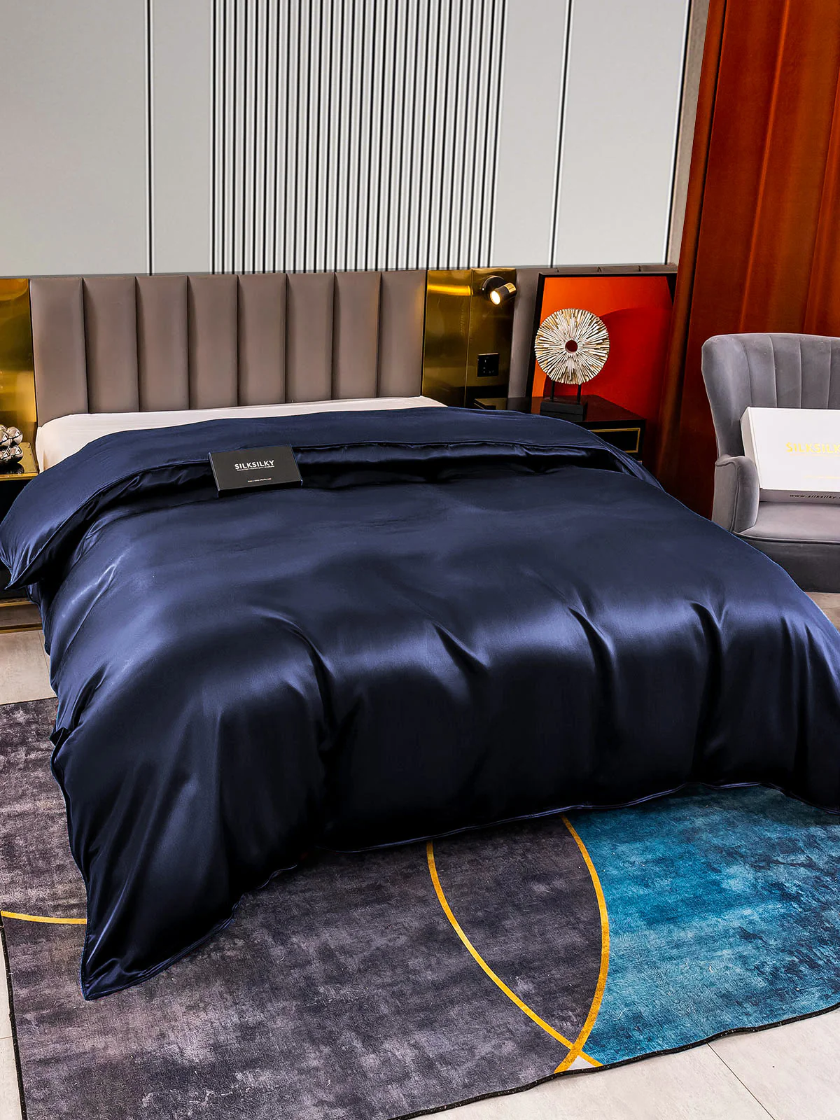22Momme Mulberry Silk Seamless Duvet Cover - Image 14