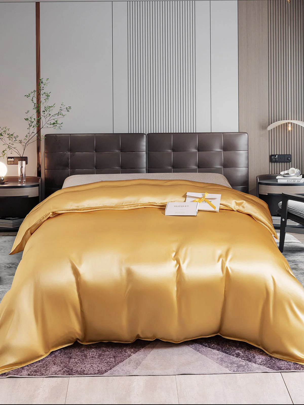 22Momme Mulberry Silk Seamless Duvet Cover - Image 20