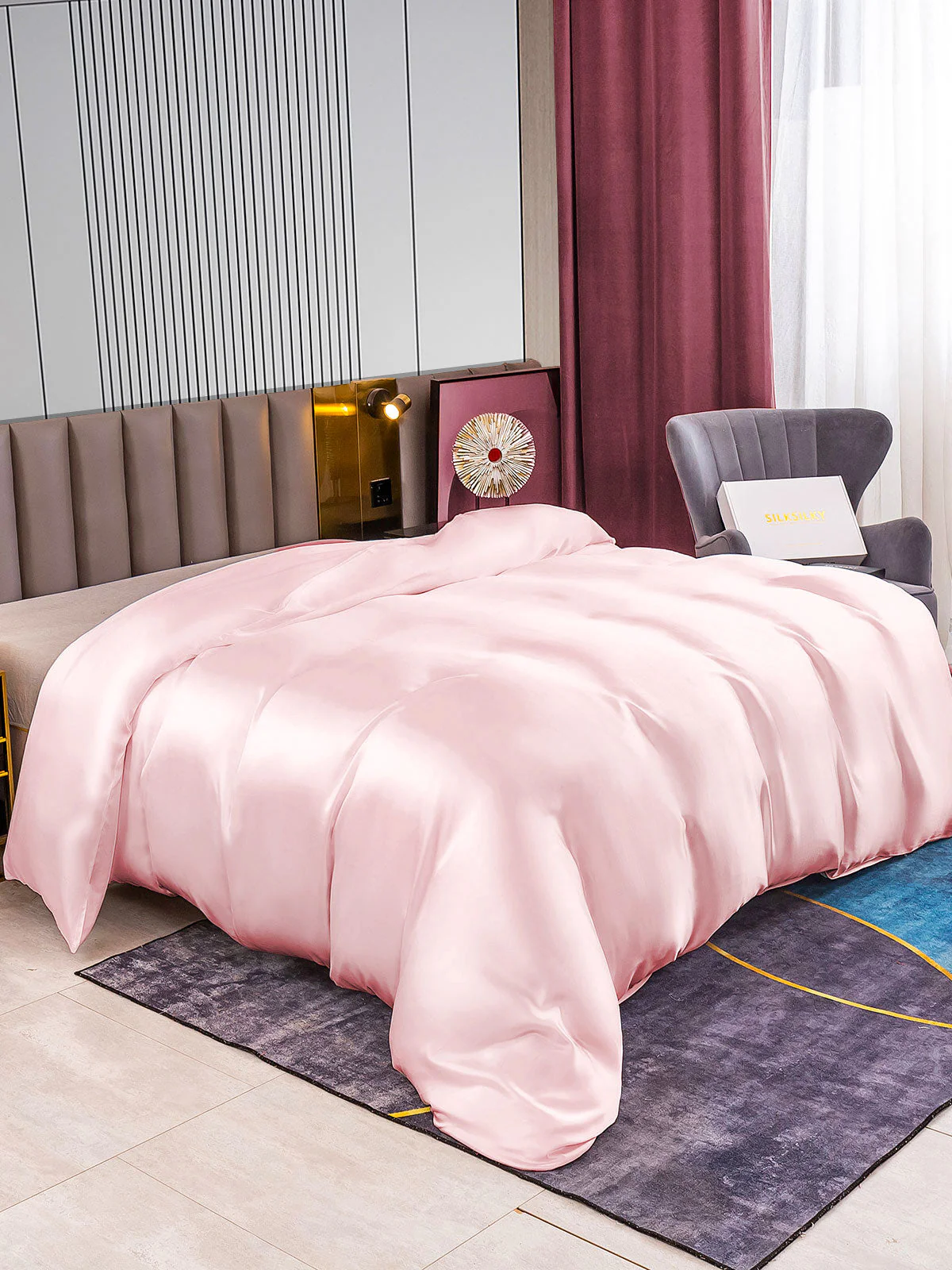 22Momme Mulberry Silk Seamless Duvet Cover - Image 32