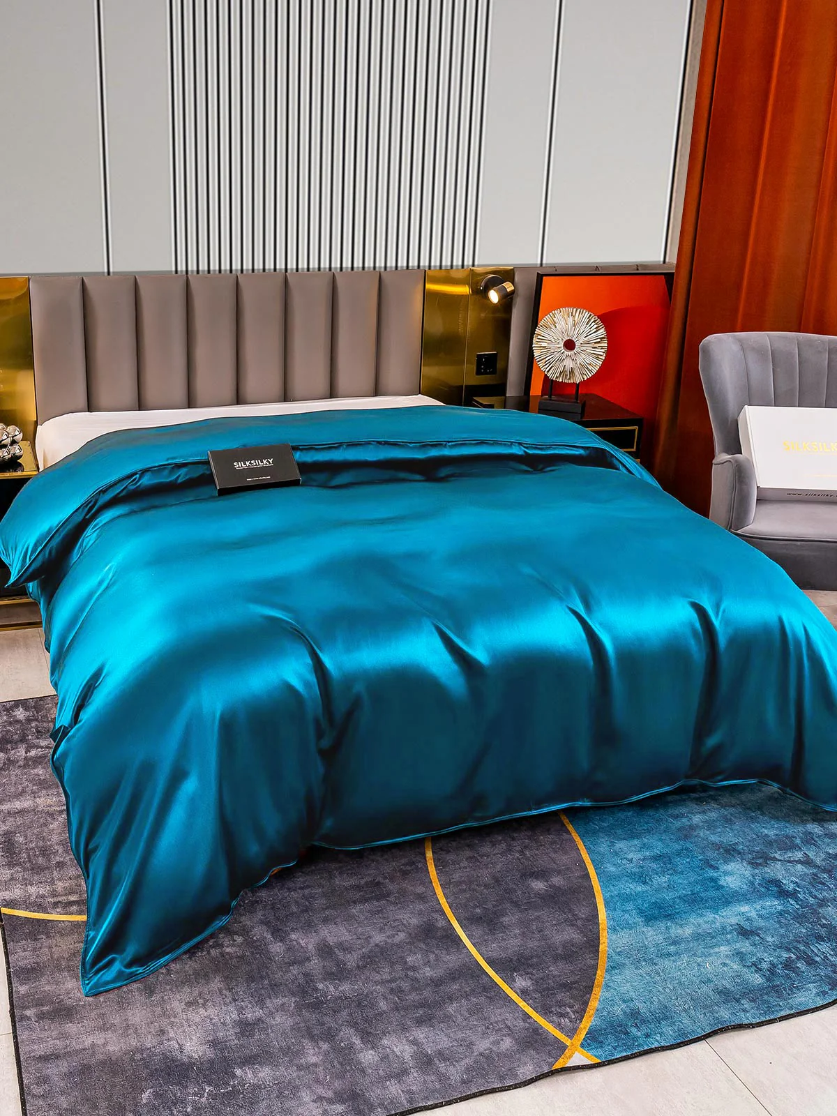 22Momme Mulberry Silk Seamless Duvet Cover - Image 35