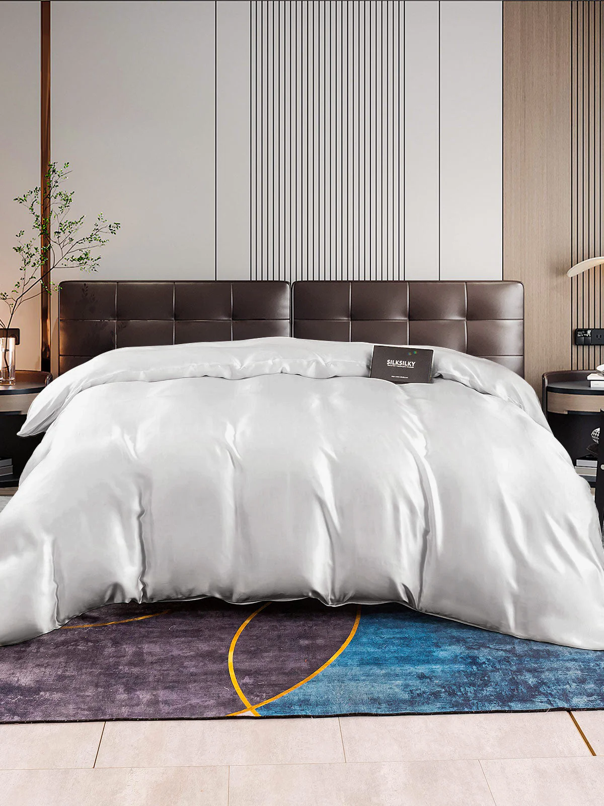 22Momme Mulberry Silk Seamless Duvet Cover - Image 6