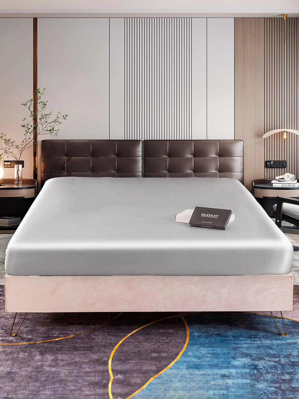 22Momme Mulberry Silk Seamless Fitted Sheet - Image 12