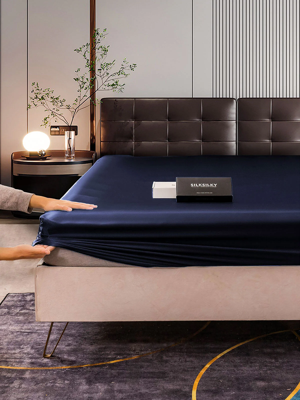 22Momme Mulberry Silk Seamless Fitted Sheet - Image 18