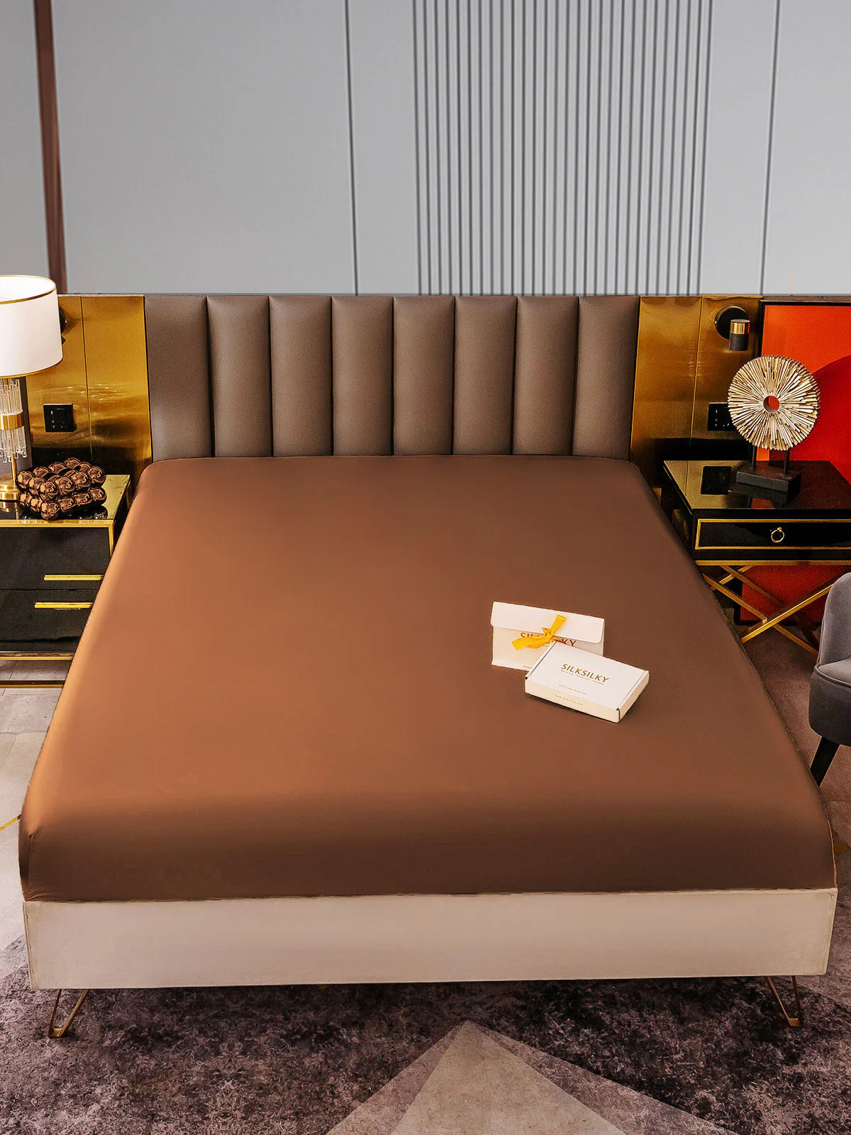 22Momme Mulberry Silk Seamless Fitted Sheet - Image 30