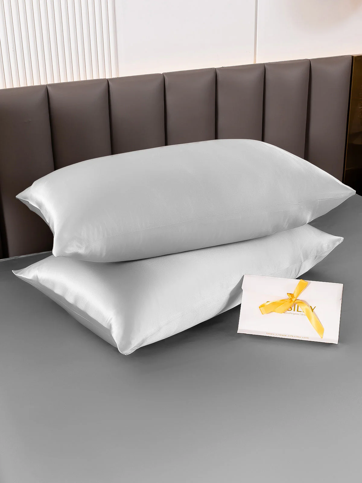 2Pcs 22Momme Pure Silk Pillowcases Bundle - Envelope Closure - Image 51