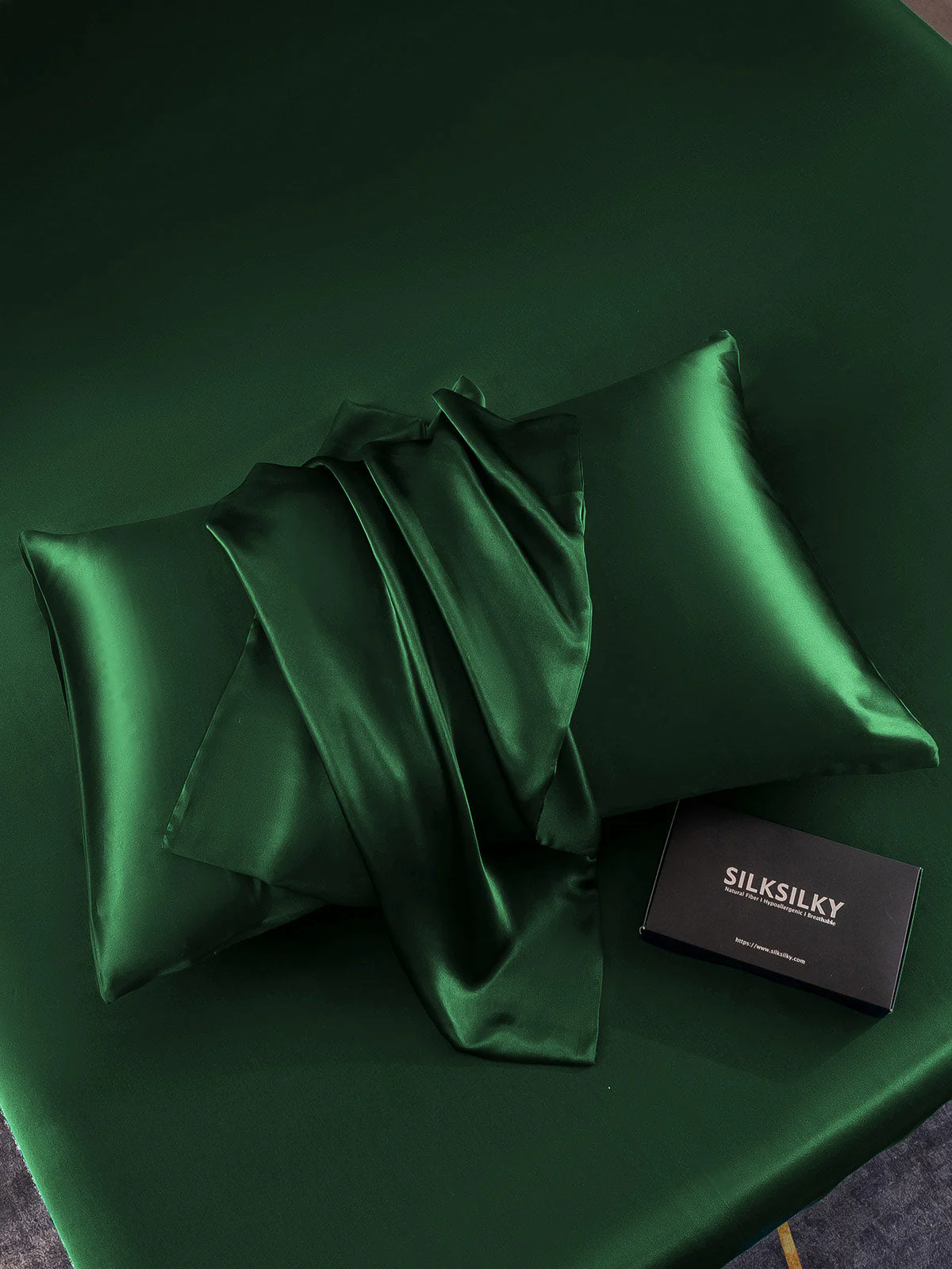2Pcs 22Momme Pure Silk Pillowcases Bundle - Envelope Closure - Image 61