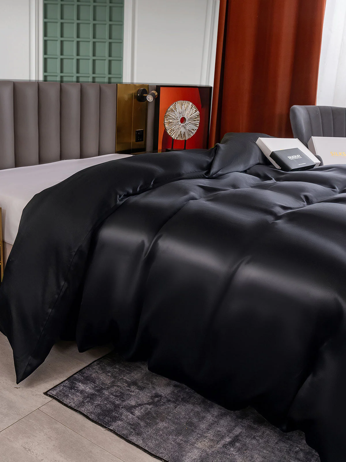 25Momme Mulberry Silk Seamless Duvet Cover (WITHOUT PILLOWCASES) - Image 10