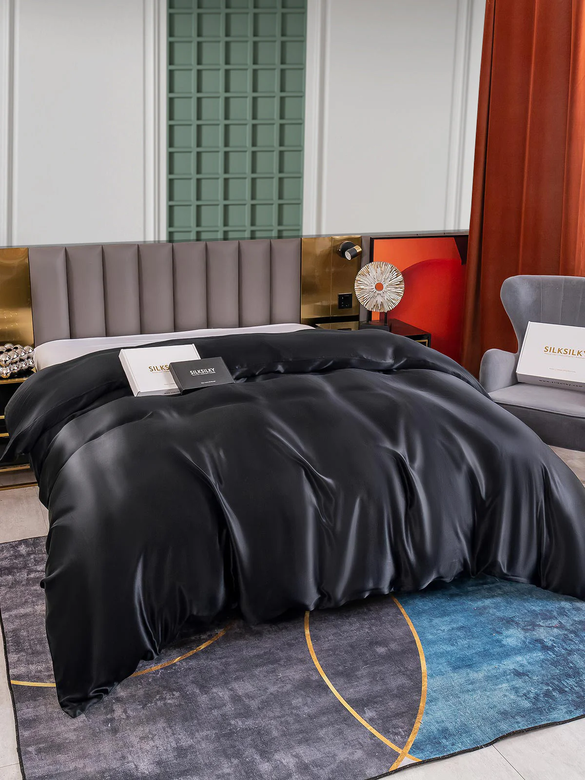 25Momme Mulberry Silk Seamless Duvet Cover (WITHOUT PILLOWCASES) - Image 12
