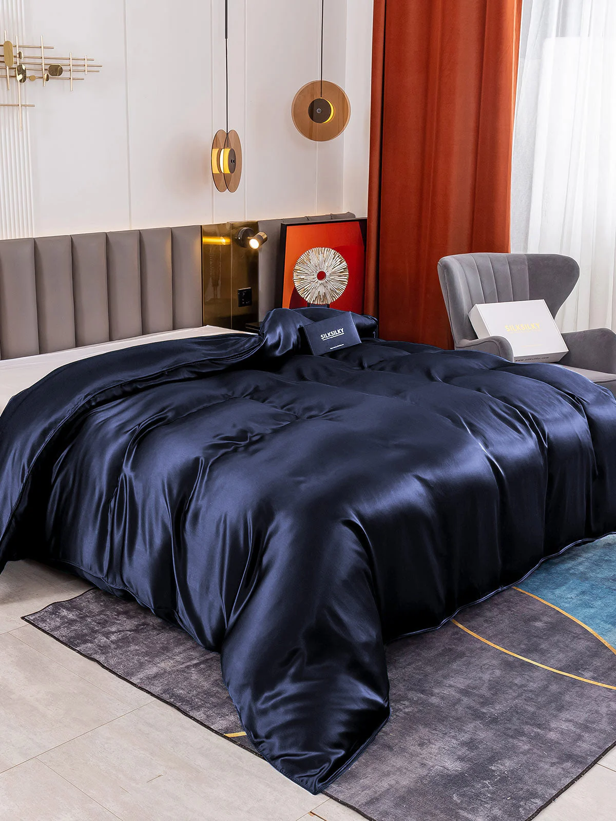 25Momme Mulberry Silk Seamless Duvet Cover (WITHOUT PILLOWCASES) - Image 14