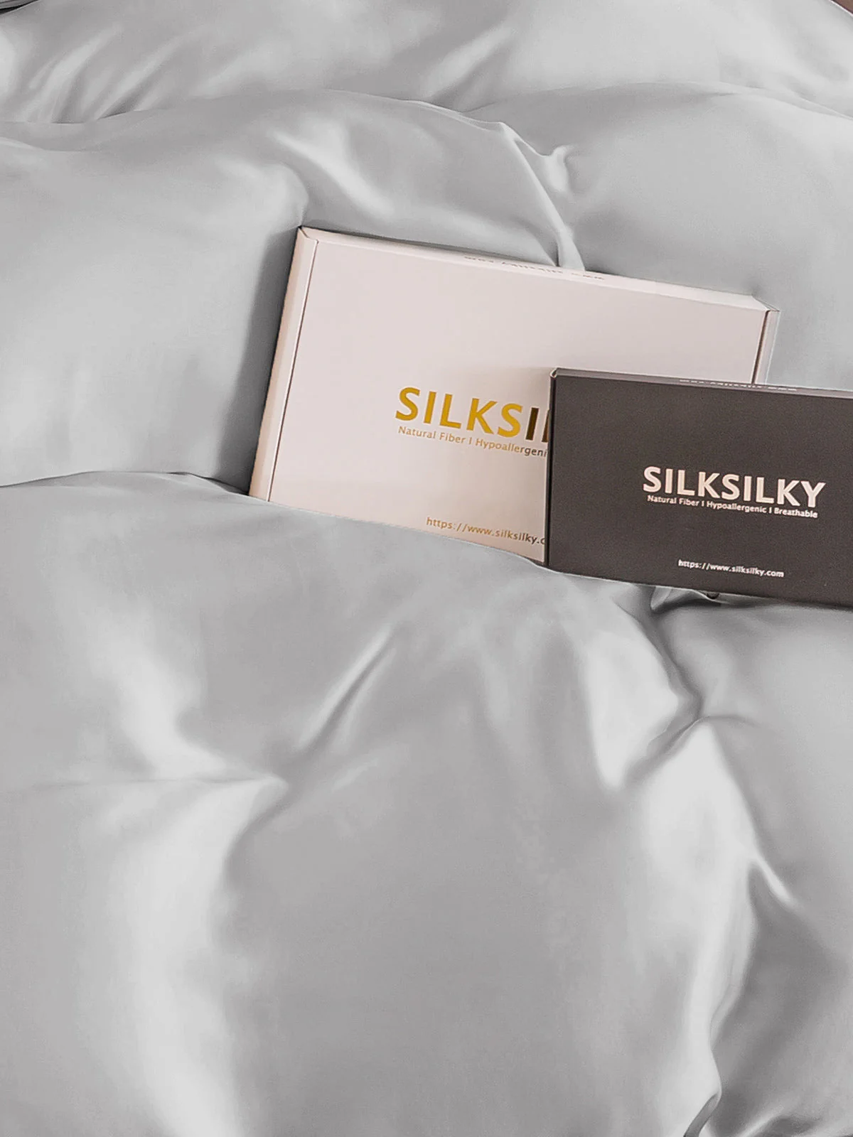 25Momme Mulberry Silk Seamless Duvet Cover (WITHOUT PILLOWCASES) - Image 23