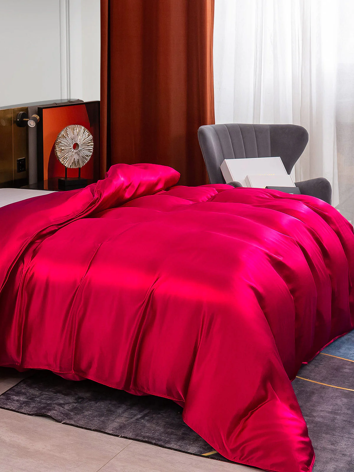25Momme Mulberry Silk Seamless Duvet Cover (WITHOUT PILLOWCASES) - Image 24