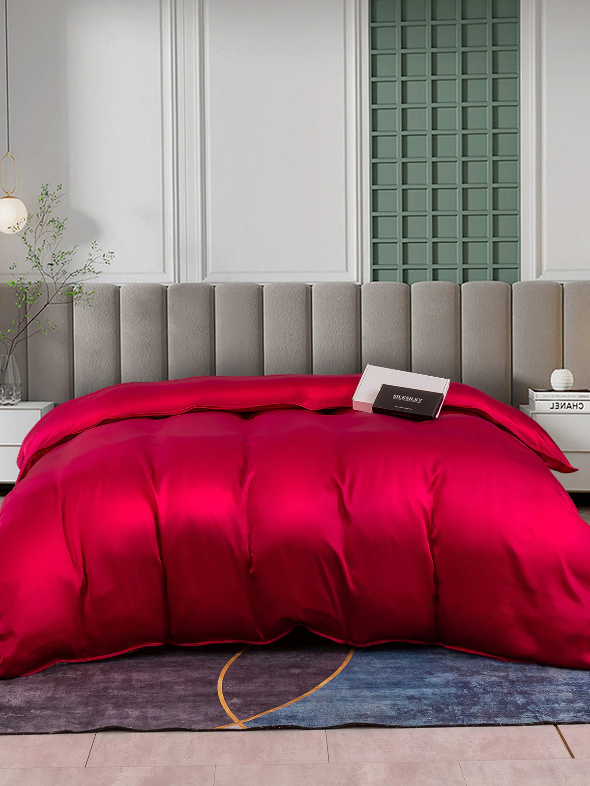 25Momme Mulberry Silk Seamless Duvet Cover (WITHOUT PILLOWCASES) - Image 25