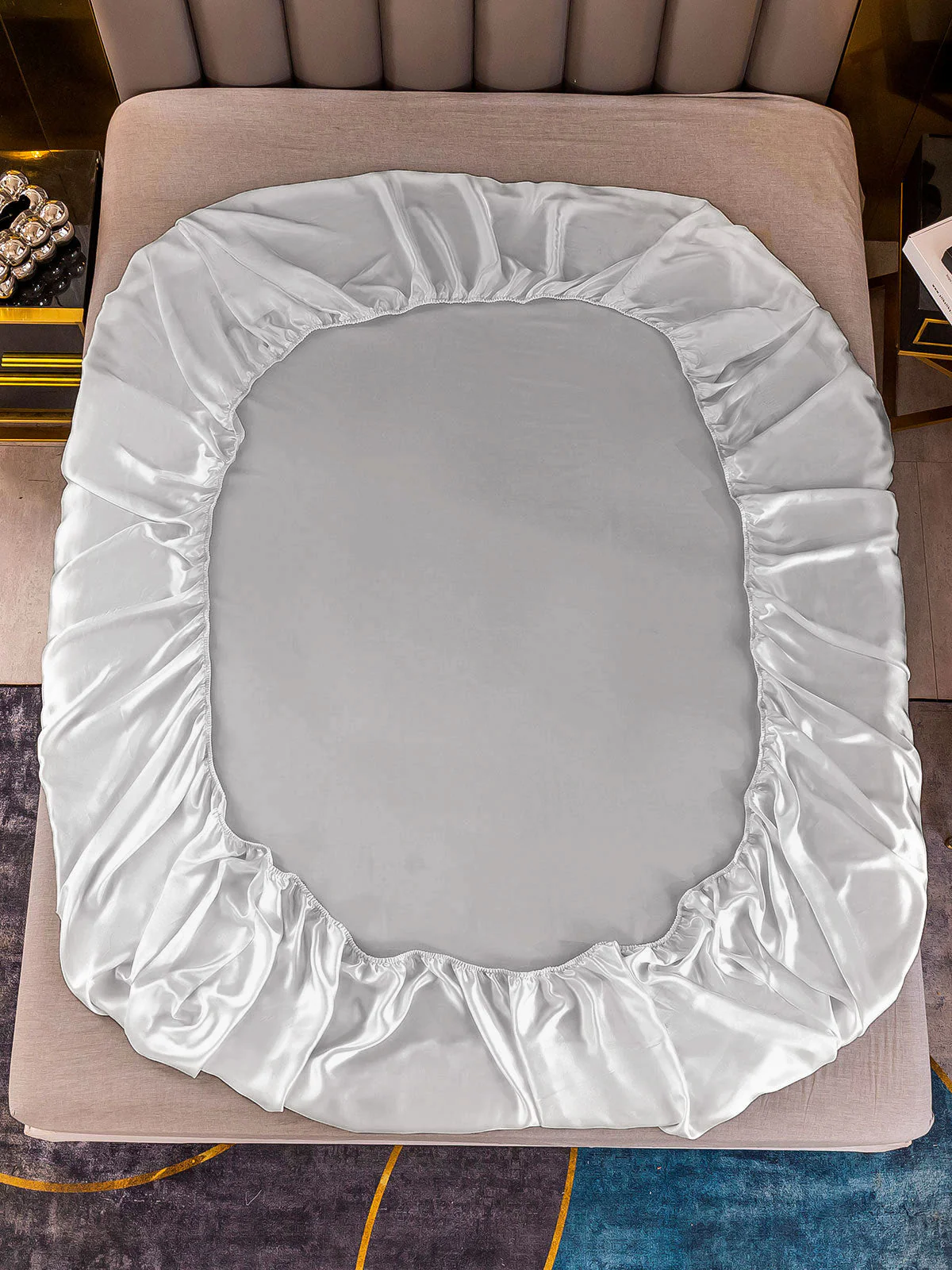 25Momme Mulberry Silk Seamless Fitted Sheet - Image 24