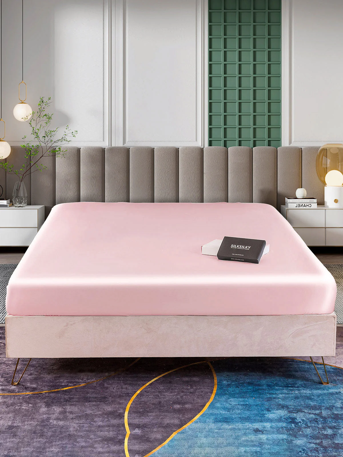 25Momme Mulberry Silk Seamless Fitted Sheet - Image 31