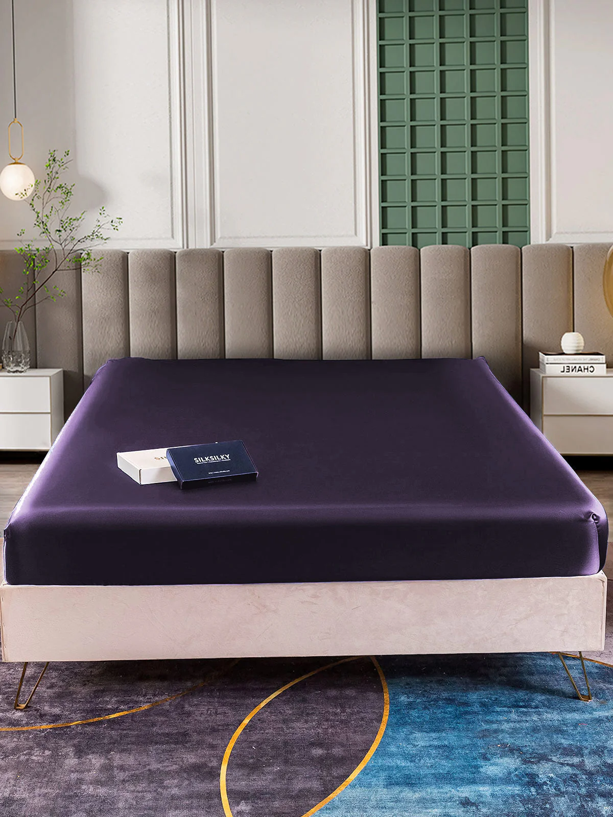 25Momme Mulberry Silk Seamless Fitted Sheet - Image 43