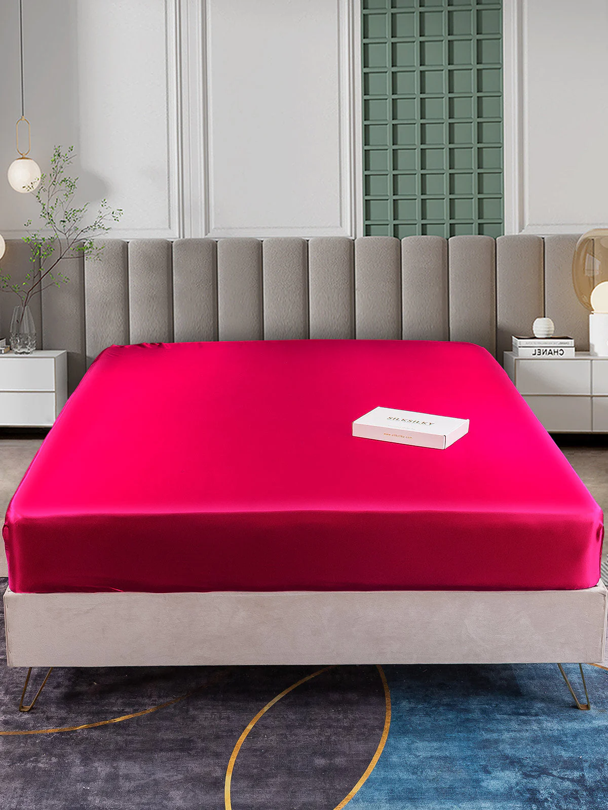 25Momme Mulberry Silk Seamless Fitted Sheet - Image 47