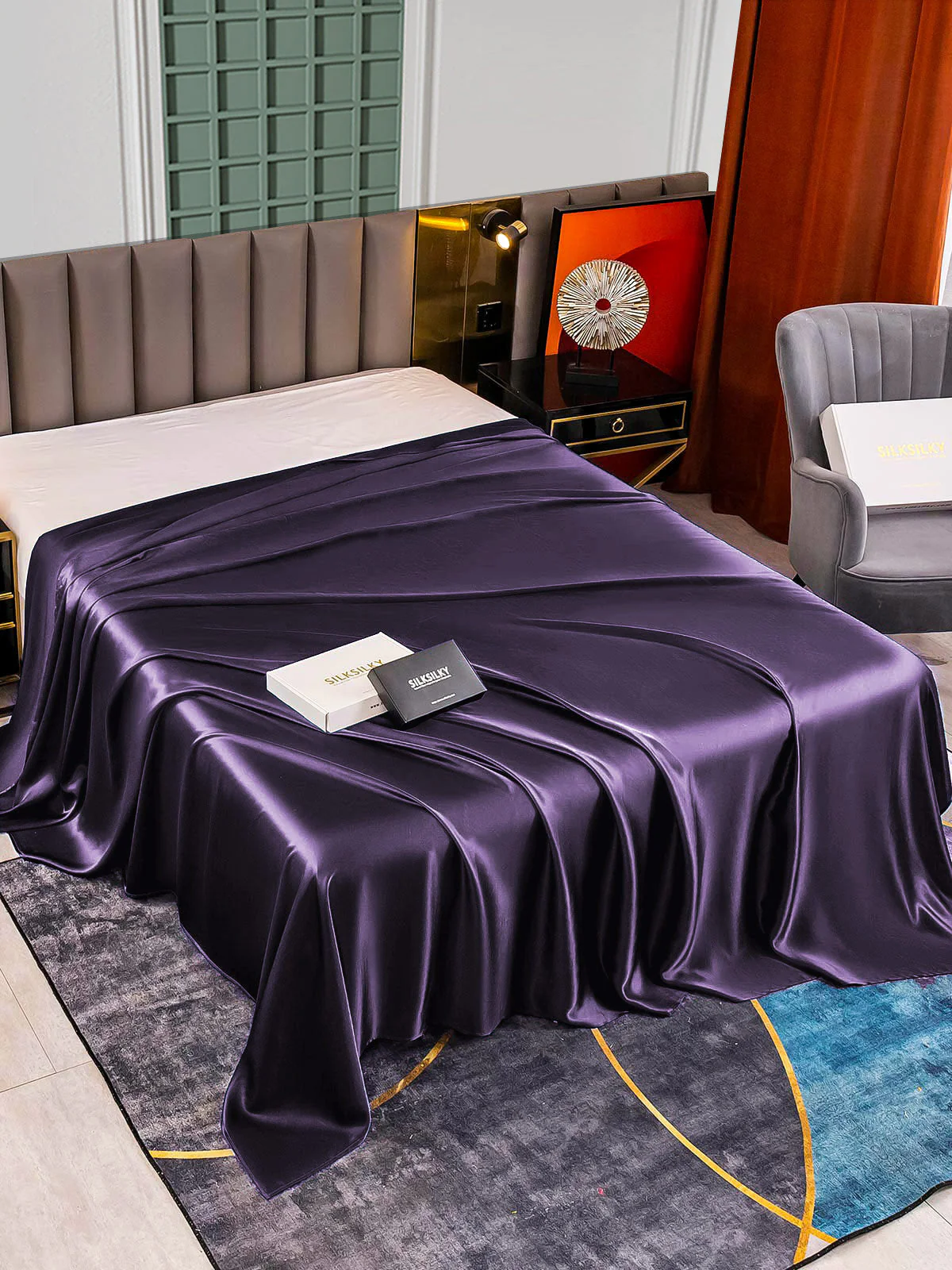 25Momme Mulberry Silk Seamless Flat Sheet - Image 30