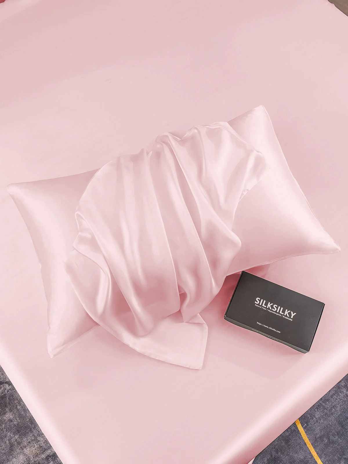 2Pcs 22Momme 100% Silk Pillowcases Bundle - Hidden Zipper - Image 19