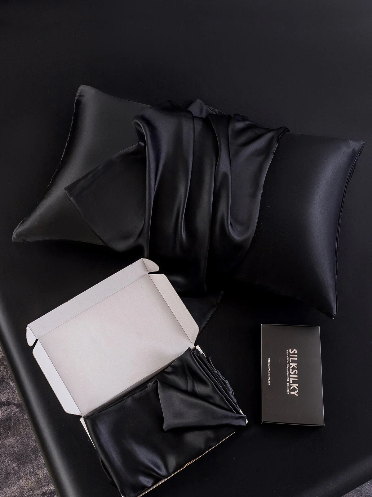 2Pcs 30Momme 100% Silk Pillowcases Bundle- Envelope - Image 6