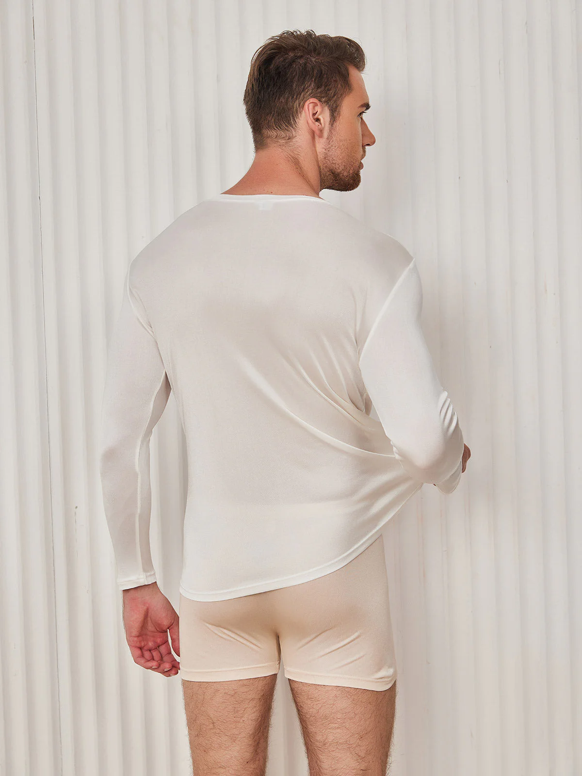 Mens Fashion Silk Tee - Image 12