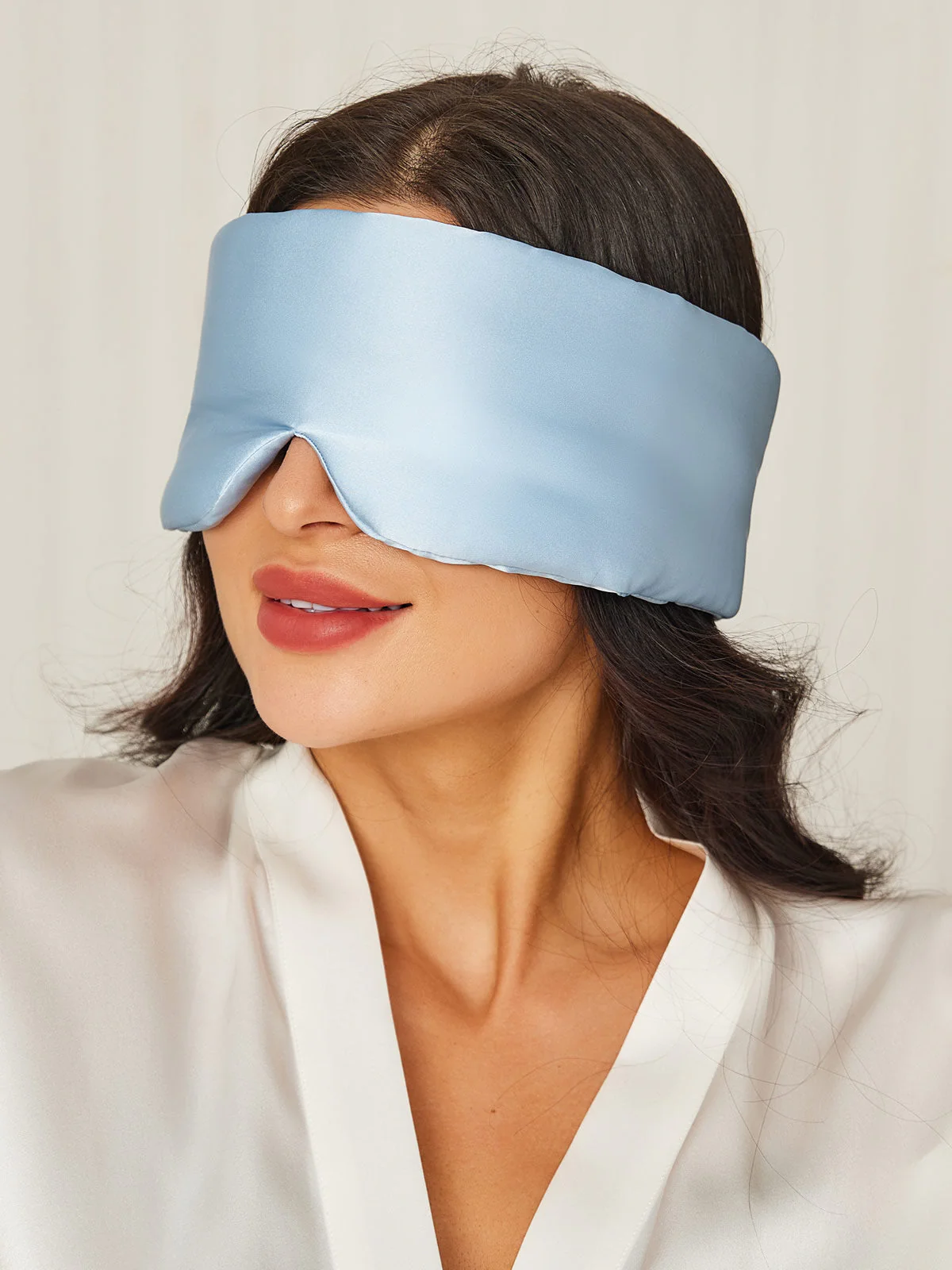 One Piece Silk Sleep Eye Mask With Velcro - Image 27