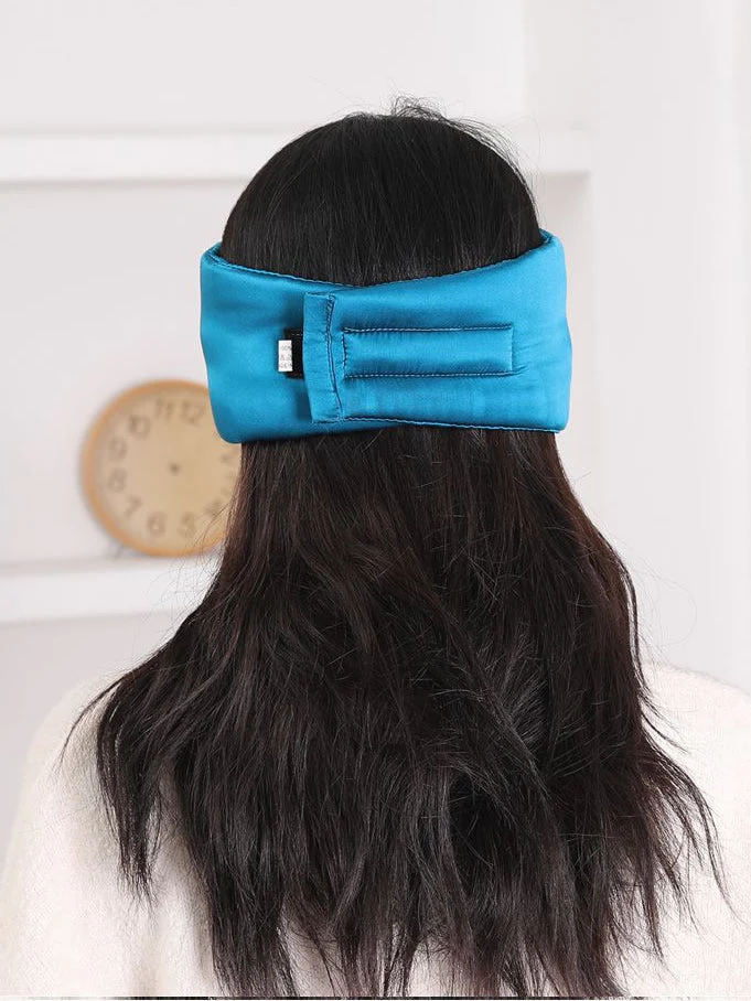 One Piece Silk Sleep Eye Mask With Velcro - Image 36