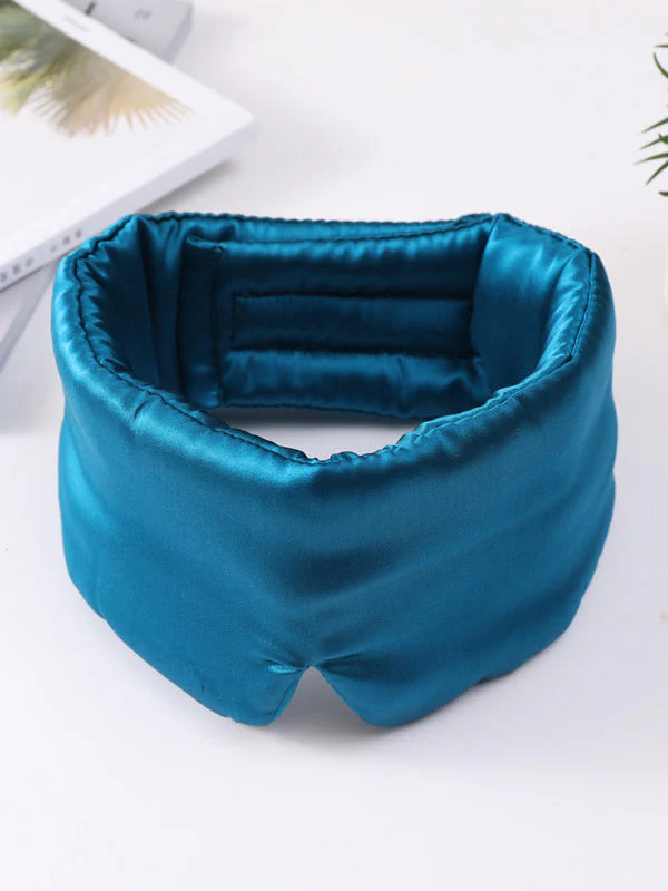 One Piece Silk Sleep Eye Mask With Velcro - Image 38