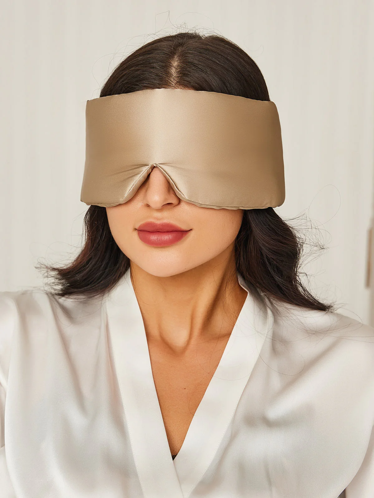 One Piece Silk Sleep Eye Mask With Velcro - Image 39