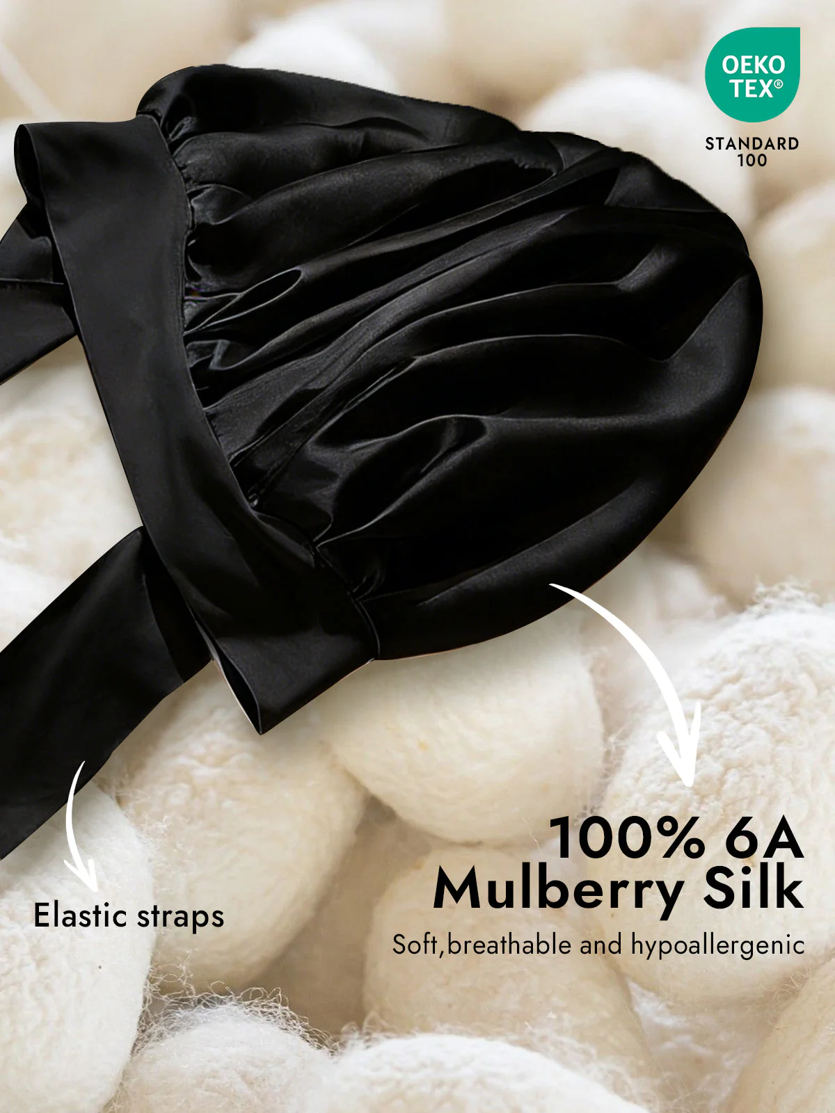 Pure Silk Bowknot Tie Bonnet - Image 12