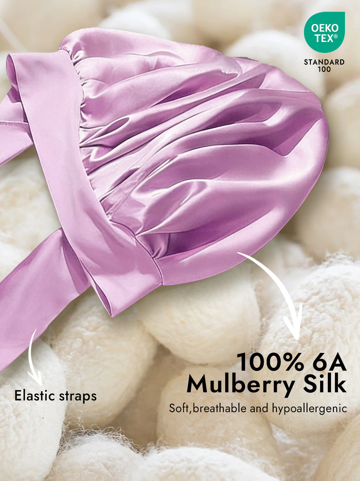 Pure Silk Bowknot Tie Bonnet - Image 66