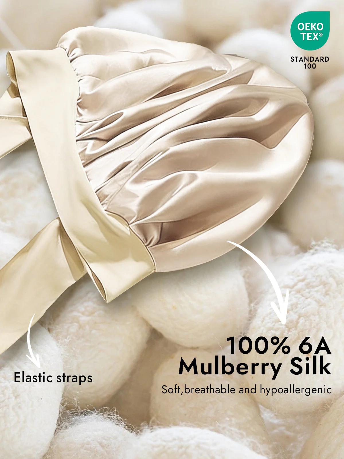Pure Silk Bowknot Tie Bonnet - Image 72