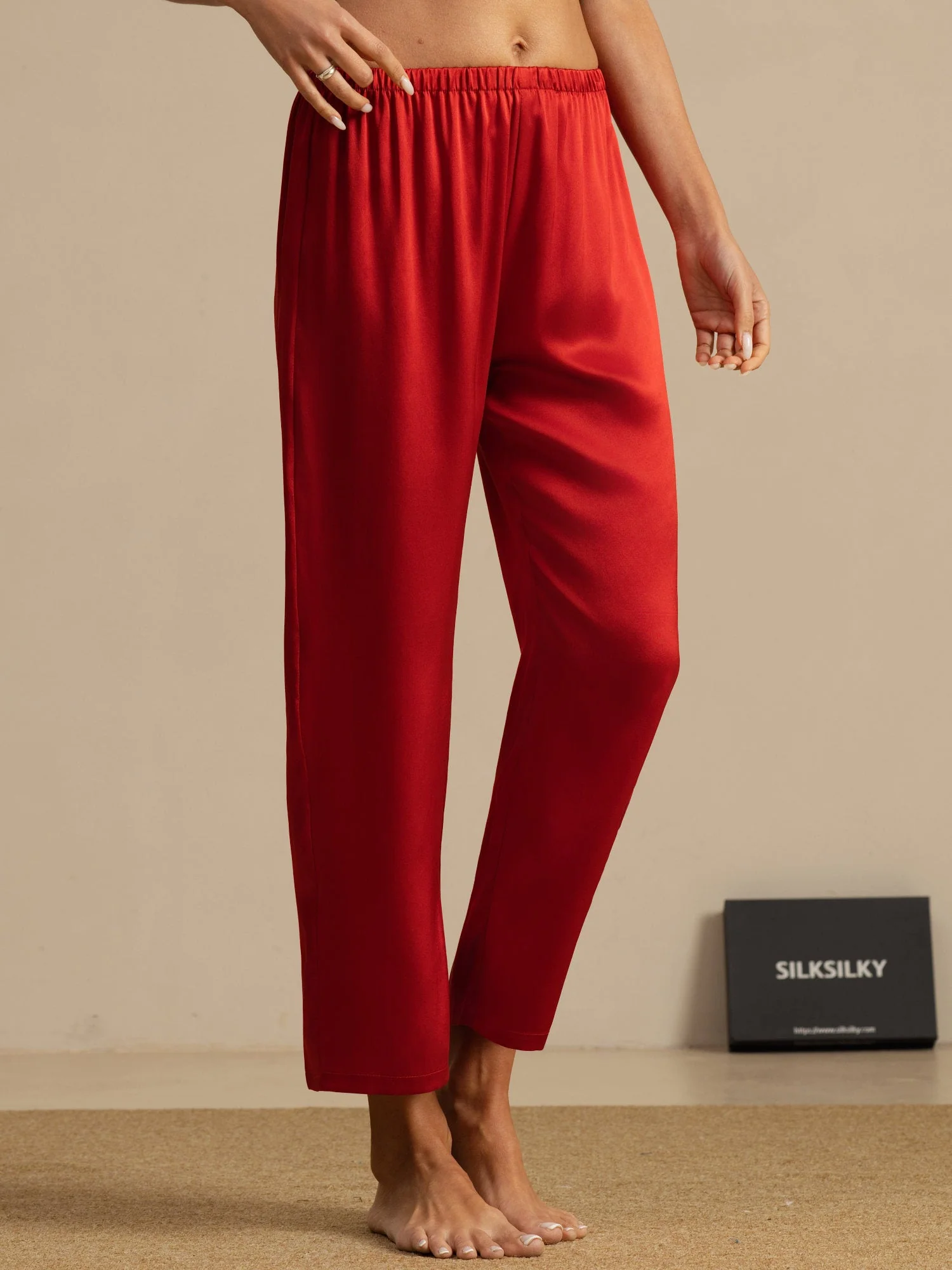 Pure Silk Classic Women's Sleep Pants - Image 19