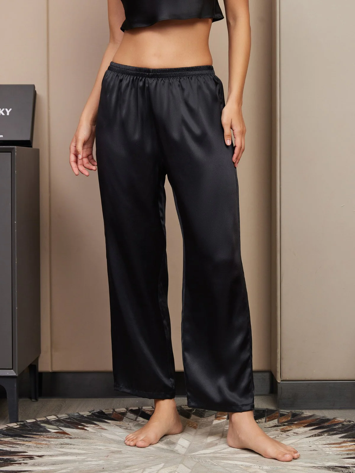 Pure Silk Classic Women's Sleep Pants - Image 5
