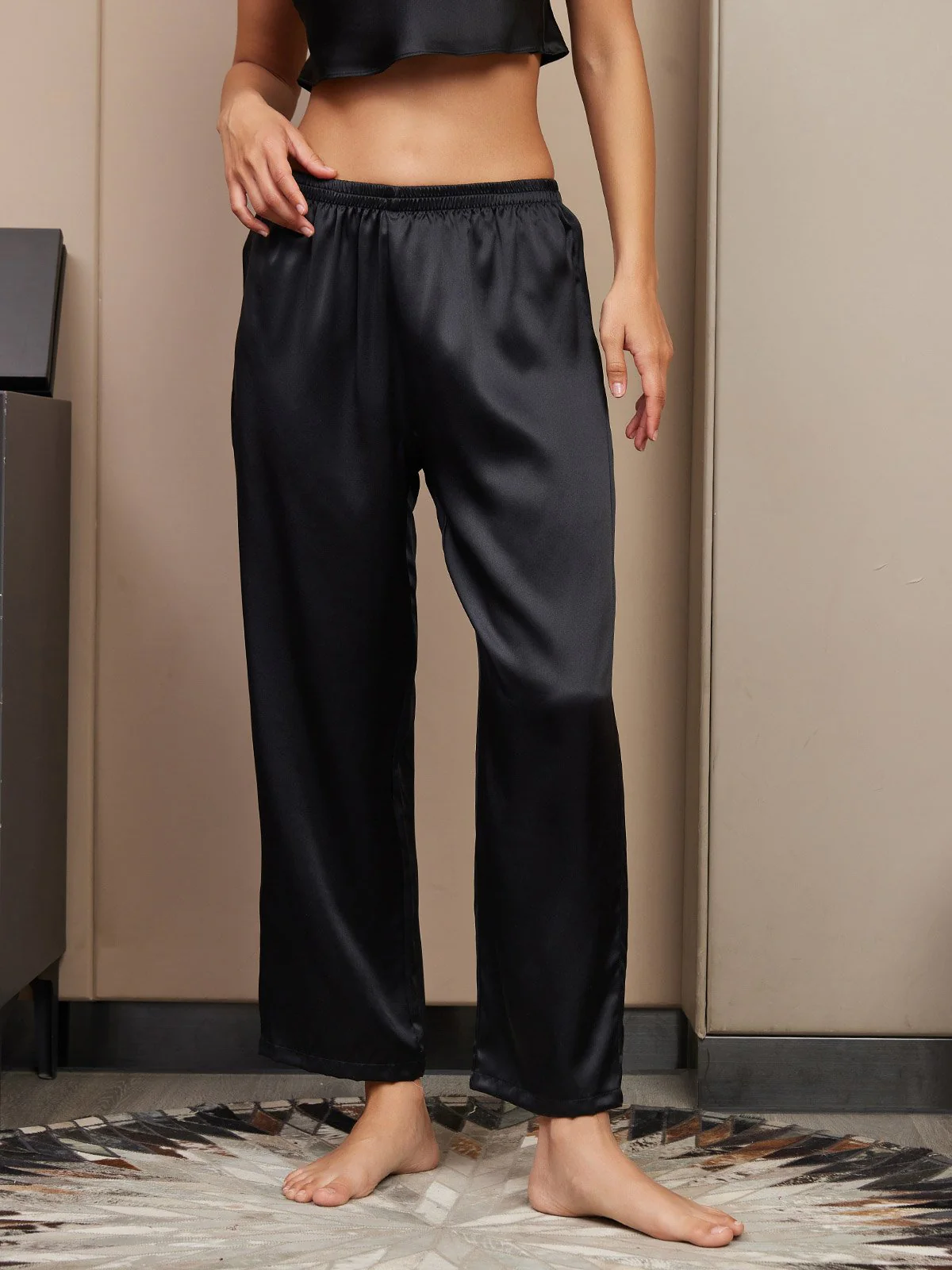 Pure Silk Classic Women's Sleep Pants - Image 7